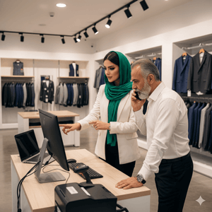 نرم افزار حسابداری برای فروشگاه کت و شلوار