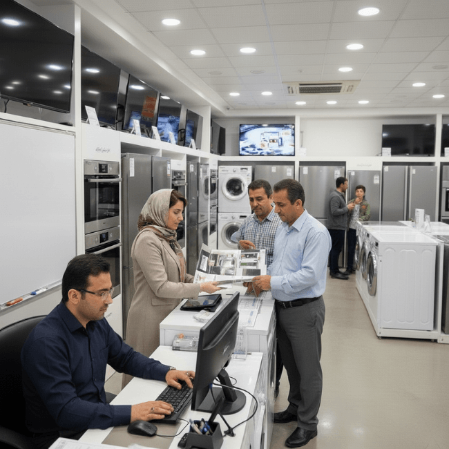 ثبت خرید و فروش در فروشگاه لوازم خانگی